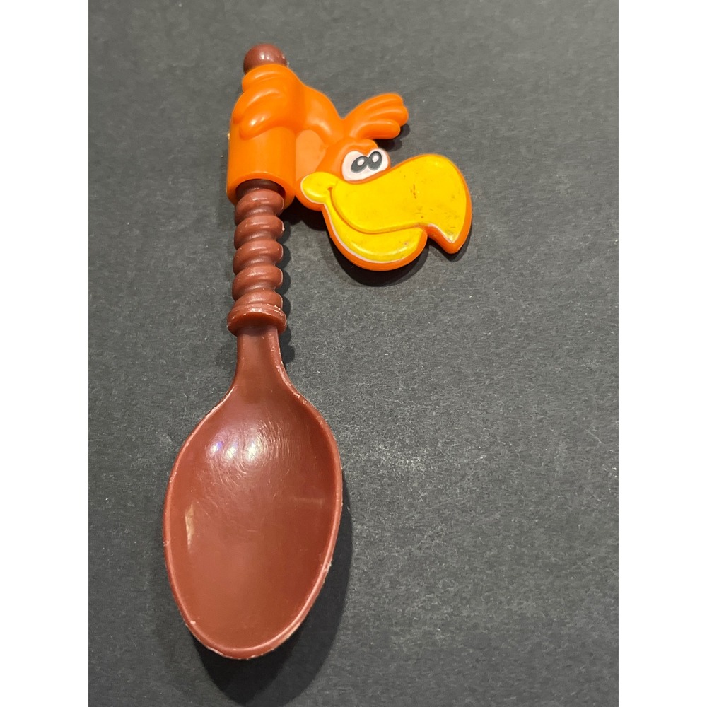 Vintage Sonny the Cuckoo Bird Cocoa Puffs Cereal Premium Plastic Spoon Brown 5in